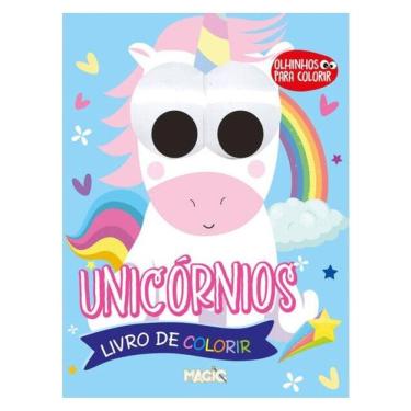 Imagem de Unicórnios - Olhinhos Para Colorir