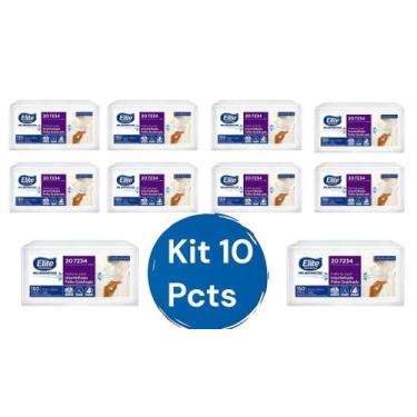 Imagem de Kit 10 Papel Folha Quadrupla Interfolhado Elite