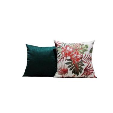 Imagem de Capas Almofadas 60x60 Estampa Floral Conjunto 2 Peças - Nallu Decor