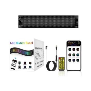 Imagem de Painel De LED RGB Flexível Para Carro: Letreiro De Pixel Matriz Com An