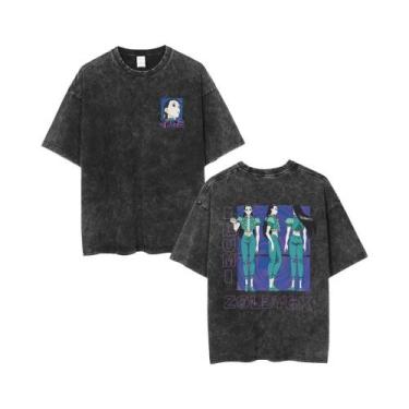 Imagem de Camiseta Masculina Casual Y2K Hunter X Hunter Com Gola Redonda E Manga