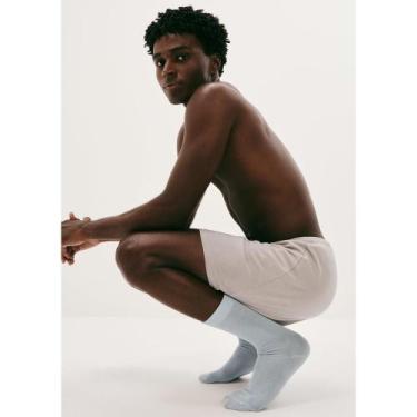Imagem de Meia Cano Longo Unissex Em Malha - Azul M - Hering Intimates, M