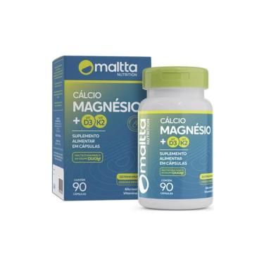 Imagem de Cálcio + Magnésio + Vitaminas K2 e D3 Com 90 Cápsulas Maltta-Unissex