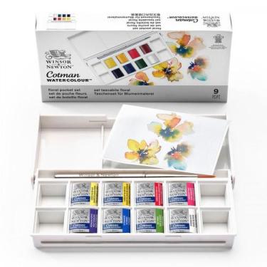 Imagem de Estojo Aquarela Winsor & Newton Cotman Floral