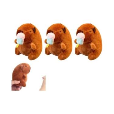 Imagem de Chaveiro De Pelúcia Fofo De Capivara De 12cm, Desenho Animado, Bichinh