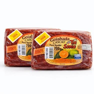 Imagem de kit 2 Goiabada Cascão Artesanal Premiada TIA SÔNIA 700g