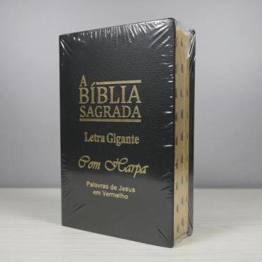 Imagem de Bíblia Sagrada Letra Gigante E Palavras De Jesus Em Vermelho - Congrat