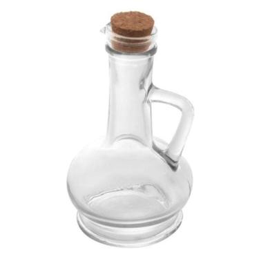 Imagem de Kit 4 Galheteiros De Azeite Vinagre Vidro Com Tampa Cortiça 250ml - OU