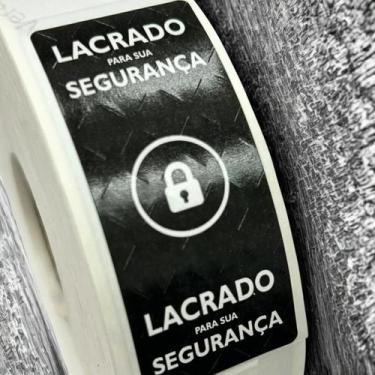 Imagem de Etiqueta Lacre Inviolável 3x7cm Delivery 250un preto - EGLopes