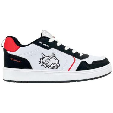 Imagem de Tênis Masculino Casual Red Nose Chunky Skate Original, Branco, Preto, 