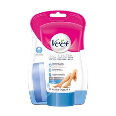 Imagem de Creme Depilatório para Banho Veet Pure & Fresh 150ml