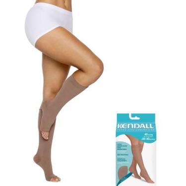 Imagem de Meia 3/4 Compressão Kendall 1901 Feminina 30-40 MMHG Sem Ponteira T. P