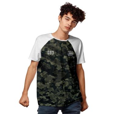 Imagem de Camiseta Nyc Military Camou Verde Raglan-Masculino