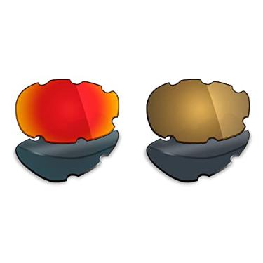 Imagem de 2 pares de lentes polarizadas de substituição para óculos de sol Oakley Split Jacket da Mryok – Opções