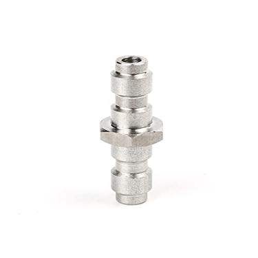 Imagem de Manloney LLC Universal Foster adaptador de plugue de desconexão rápida PCP sistema de carregamento paintball 4500psi acessórios de ferramentas de ar de alta pressão (macho duplo de 8 mm)