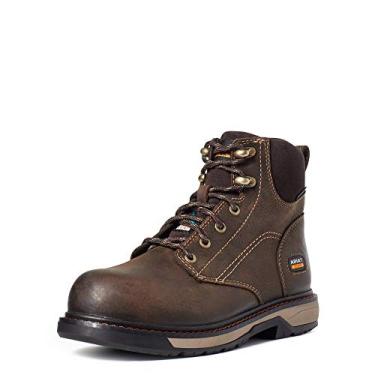 Imagem de ARIAT Bota unissex infantil 15,24 cm CSA bico composto impermeável para trabalho ocidental, Marrom escuro, 7 Big Kid