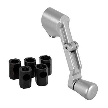 Imagem de Prime-Line Alça de manivela dobrável universal H 3959, serve na maioria dos eixos, alumínio (embalagem única)