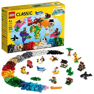 Imagem de 11015 LEGO® Classic Ao Redor do Mundo; Kit de Construção; 15 Brinquedos para Crianças (950 peças)