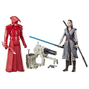 Imagem de Star Wars: The Last Jedi Rey (Jedi Training) and Elite Praetorian Guard Figure 2-Pack 3.75 Inches