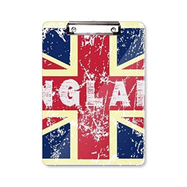 Imagem de Placa de apoio para a pasta com ilustração do Reino Unido The Union Jack Flag Mark A4