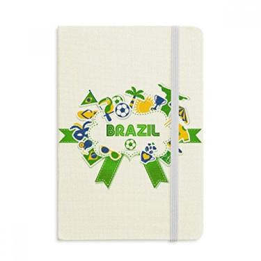 Imagem de Caderno Cultural do Futebol do Brasil, capa dura oficial, diário clássico