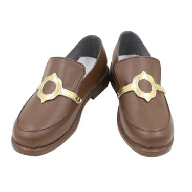 Imagem de COSGOGO Jogo de anime Genshin Impact Hutao Cosplay Sapatos de Festa de Halloween Roupa Feminina Masculina Anime Cosplay Sapatos RPG, Azul, 6