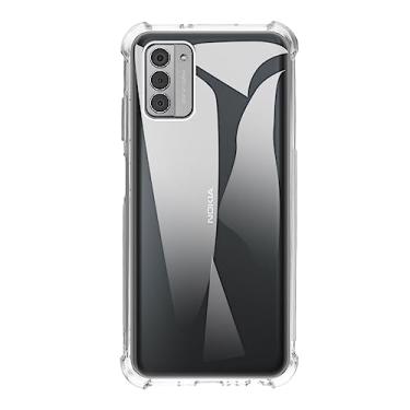 Imagem de Shantime Capa para Nokia G42 5G, capa traseira de TPU macio à prova de choque de silicone anti-impressões digitais, capa protetora de corpo inteiro para Nokia G42 5G (6,52 polegadas) (transparente)