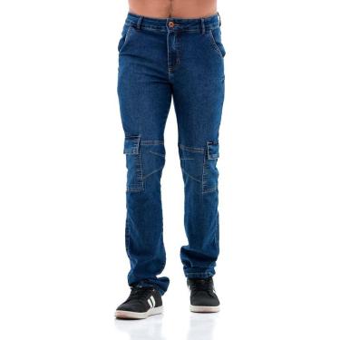 Imagem de Calça Jeans Masculina Arauto Slim Cargo