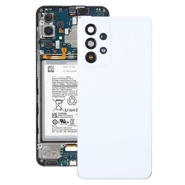 Imagem de YUNCHAO Acessórios telefônicos Para o for SAMSUNG Galaxy A53 5G SM-A536B Tampa traseira original da bateria com tampa da lente da câmera Substituição do telefone celular