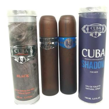 Imagem de Perfume Cuba Black Masculino Importado  + Cuba Shadow Importado 100 Ml