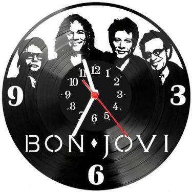 Imagem de Relógio Parede Vinil Lp Ou Mdf Bon Jovi Rock 3 - 3D Fantasy