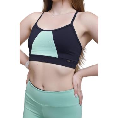 Imagem de Top Fitness Blusa Cropped Feminino Viva Roupa De Academia Confortável Proteção UV Exercício-Feminino