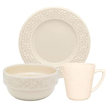 Imagem de Oxford Conjunto Lanche 03 Peças Mendi Marfim