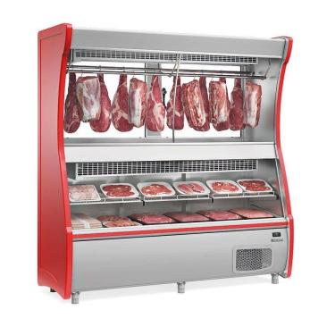 Imagem de Balcão De Carne Gevd210 Gelopar Balcão Frigorífico Vermelho 220v