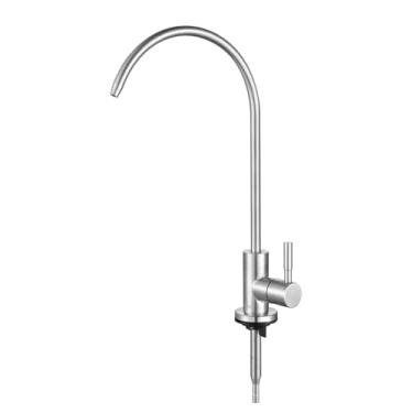 Imagem de Pickwe RO Torneira de filtro de água sem ar torneira de bebida de água potável para sistemas de osmose reversa, sistema de filtragem de água, aço inoxidável 304 (níquel escovado)