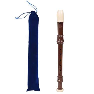 Imagem de instrumento de flauta gravador soprano instrumento gravador plástico 8 buracos c-key gravador soprano britânico, estudante, iniciante, instrumento de sopro adulto/299