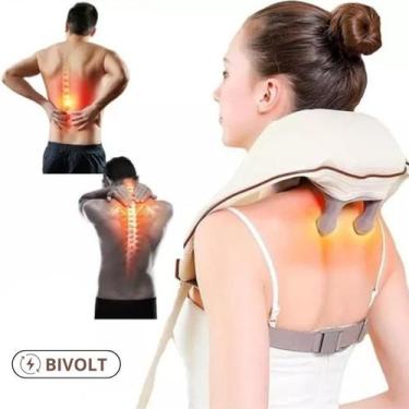 Imagem de Shiatsu Massageador Portátil 10W para Pescoço, Cervical e Ombros - MR