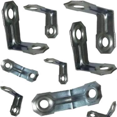 Imagem de Kit C/ 100 Peças - Cantoneira Para Moveis 20x20mm Zincada - Fabio Ferr