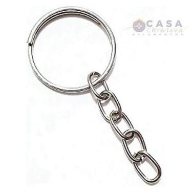 Imagem de 100 Argolas Para Chaveiro C/corrente 20mm - Menor Preço - MORGADO