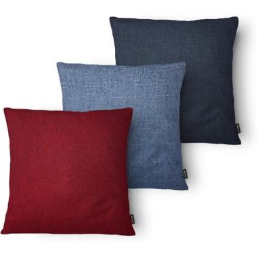 Imagem de Kit 3 Capas de Almofada Decorativa Belchior com Zíper Tecido Especial 