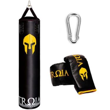 Imagem de Saco de pancada troia profissional 160cm + luva de treino - TRÓIA SPOR