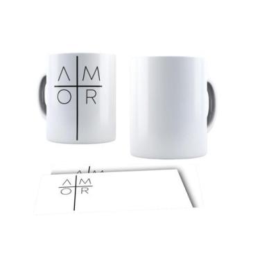 Imagem de Canecas de Porcelana Branca Personalizadas Evangelica Cristã Ele Vive 