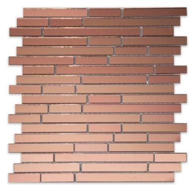 Imagem de PASTILHA DE VIDRO ESPELHADA MM09 - MIRROR MOSAIC CHAMPAGNE 29,8x27,3cm