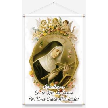 Imagem de Banner Oração Santa Rita de Cássia Graça Alcançada - 40x60 - Santinhos