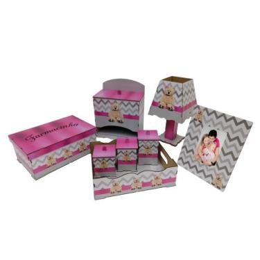 Imagem de Kit Bebe Quarto Menino Berço Maternidade Decorativo Nuvem - babykidsst