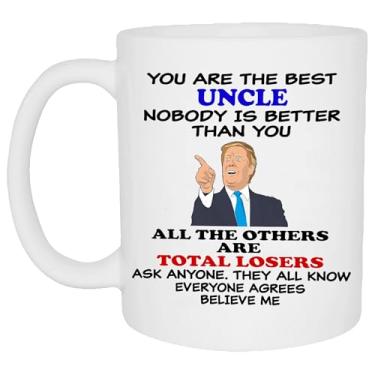 Imagem de Rogue River Divertido Café Best Uncle Believe Me Novidade Copo Ótima Ideia de Presente Tio Mordaça Elefante Branco Presente Humor Sarcástico