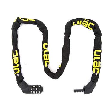 Imagem de ULAC Street Fighter Neo Cadeado de Corrente Combinado, Combinação de 4 Dígitos Antifurto Cadeado de Bicicleta (Preto)