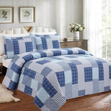 Imagem de Colcha Casal Patchwork Ultrassonic Sultan Realce Premium, Milena