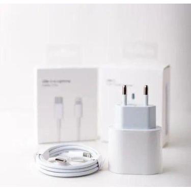 Imagem de Carregador Completo Usb-C 20W Turbo Compatível Iphone-11-12-13-14 - Ad