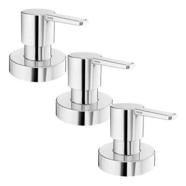 Imagem de Kit 3 Pcs Acabamento Registro Docol Gali Base Deca 1/2 3/4 1